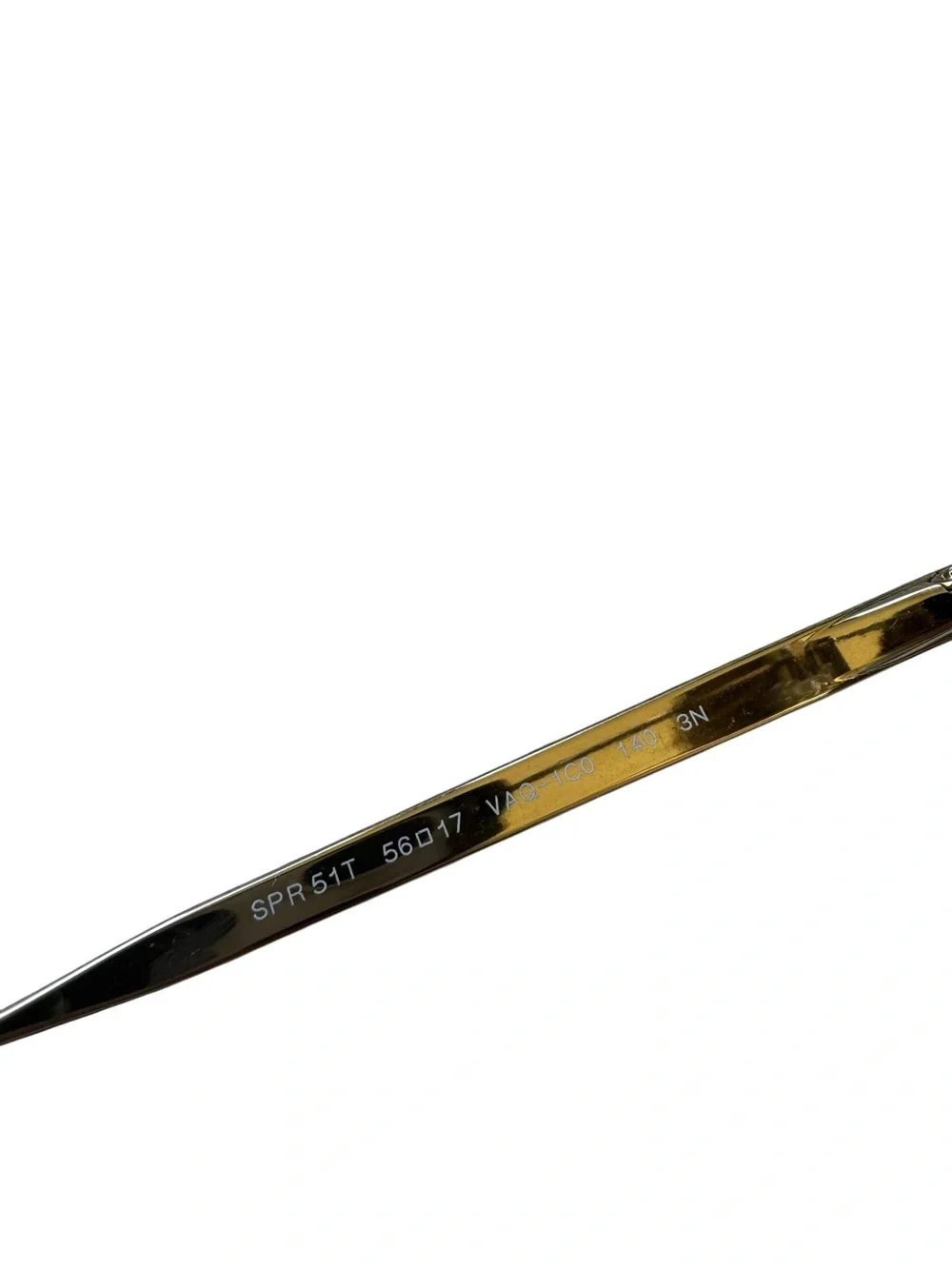 Prada Women's SPR51T SPR/51T Square Sunglasses Metallized Gold-Black